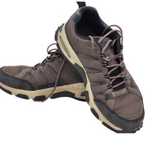 Skechers Air Envoy Shoes Men 12 Trail Hiking Brown Outdoor Comfort LaceUp 237214